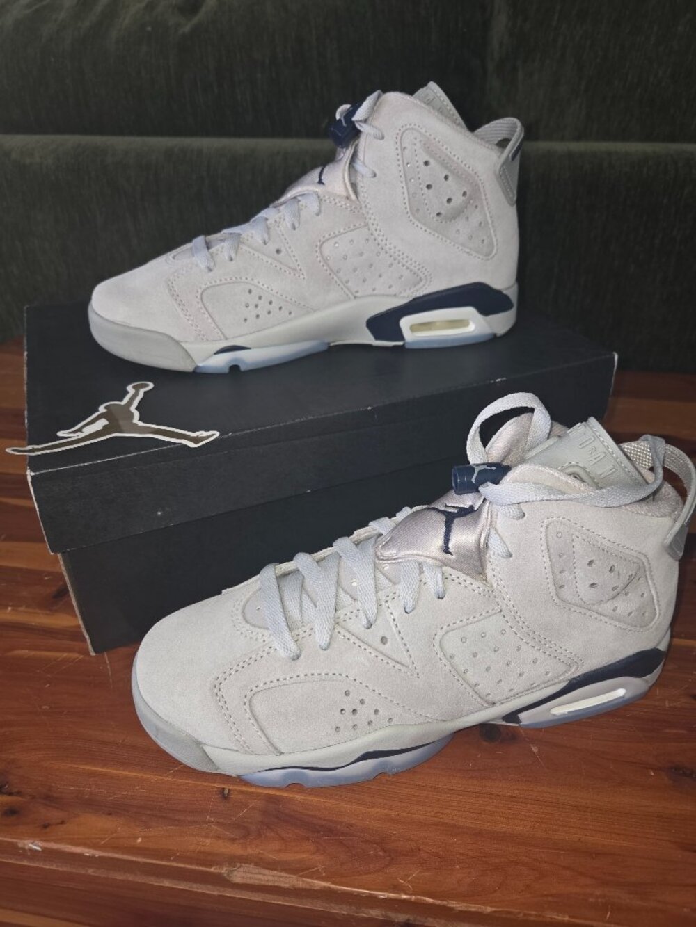 Nike Air Jordan 6 Retro Georgetown GS 5.5Y Womens 7 CT8529-012 BNIB